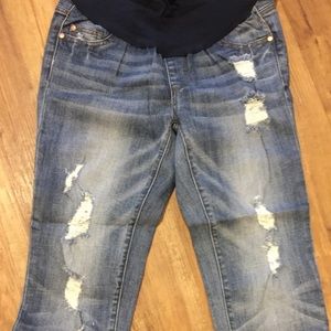 LED maternity denim- secret fit belly